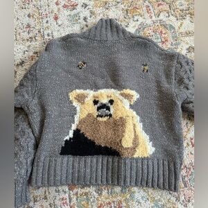 Anthropology Bear/Bee cardigan